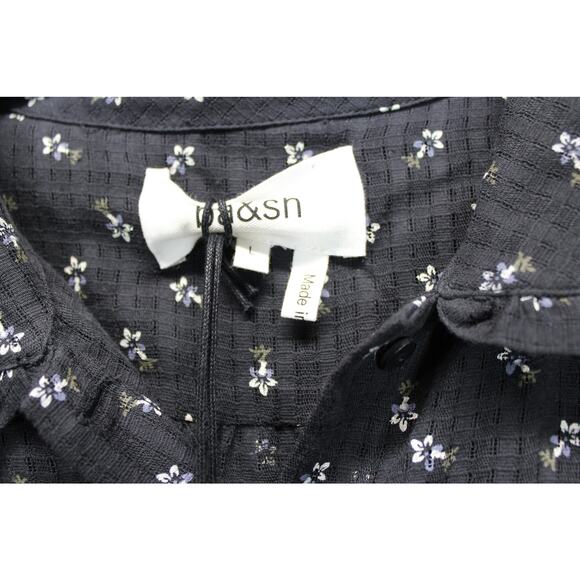 BA&SH Eddy Floral Midi Dress - Carbone Size Large - Picture 6 of 9